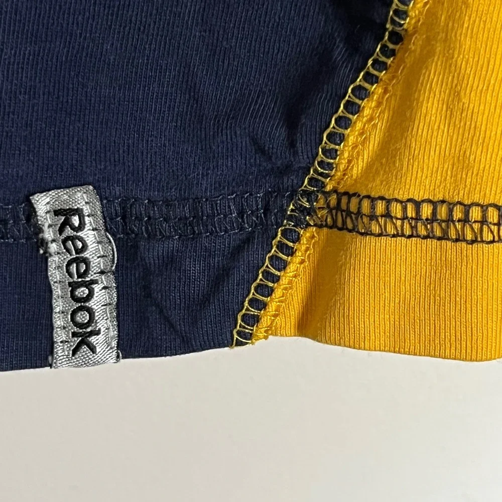 Reebok St Louis Blues NHL Long‎ Sleeve T-Shirt Boys XL  Navy Blue Yellow Hockey